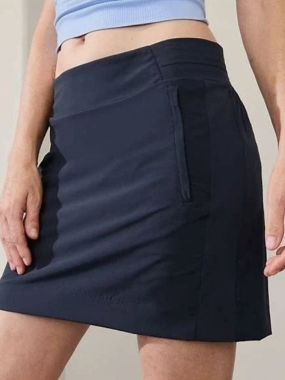 NWT Athleta Brooklyn Skort 16” Navy Blue Size 6 Tall